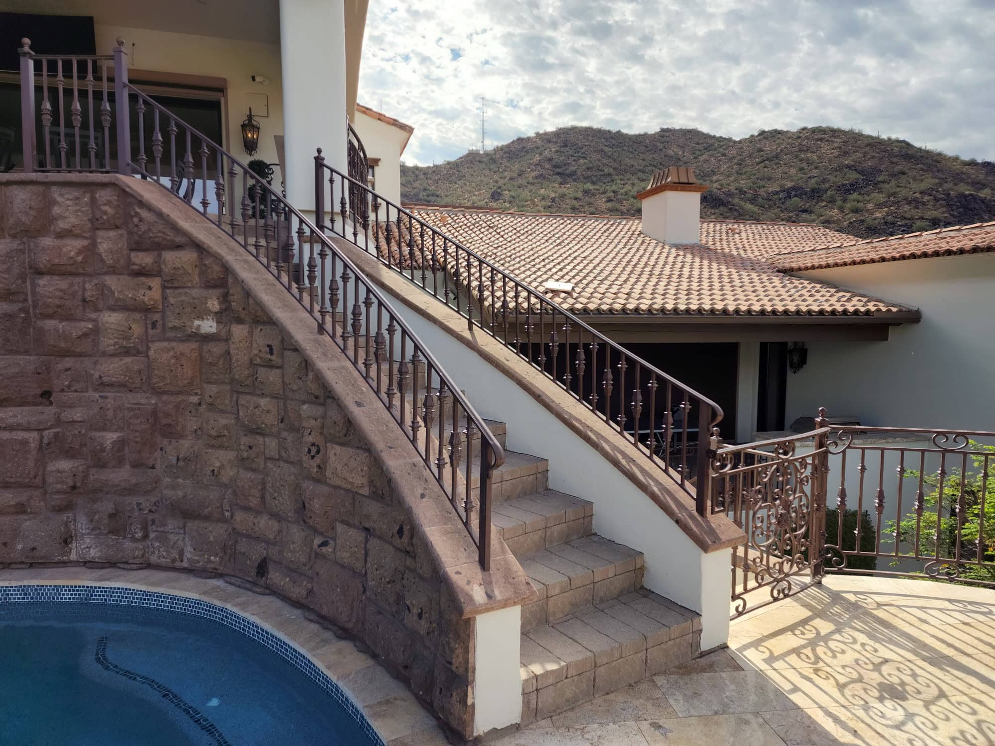 custom pool fence in Las Sendas Mesa AZ