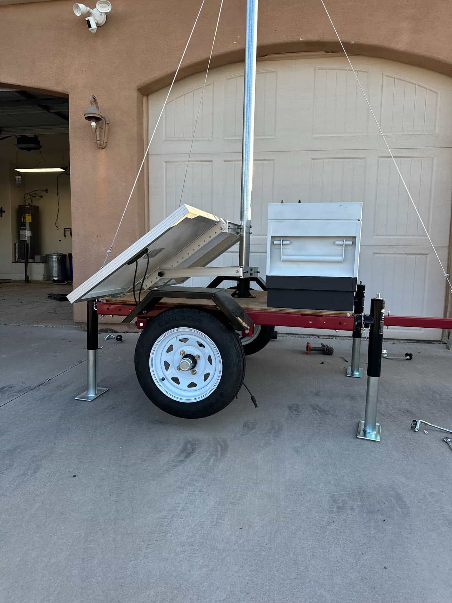 Solar Powered Security Trailer Welding Project By Mobile Metal Medics