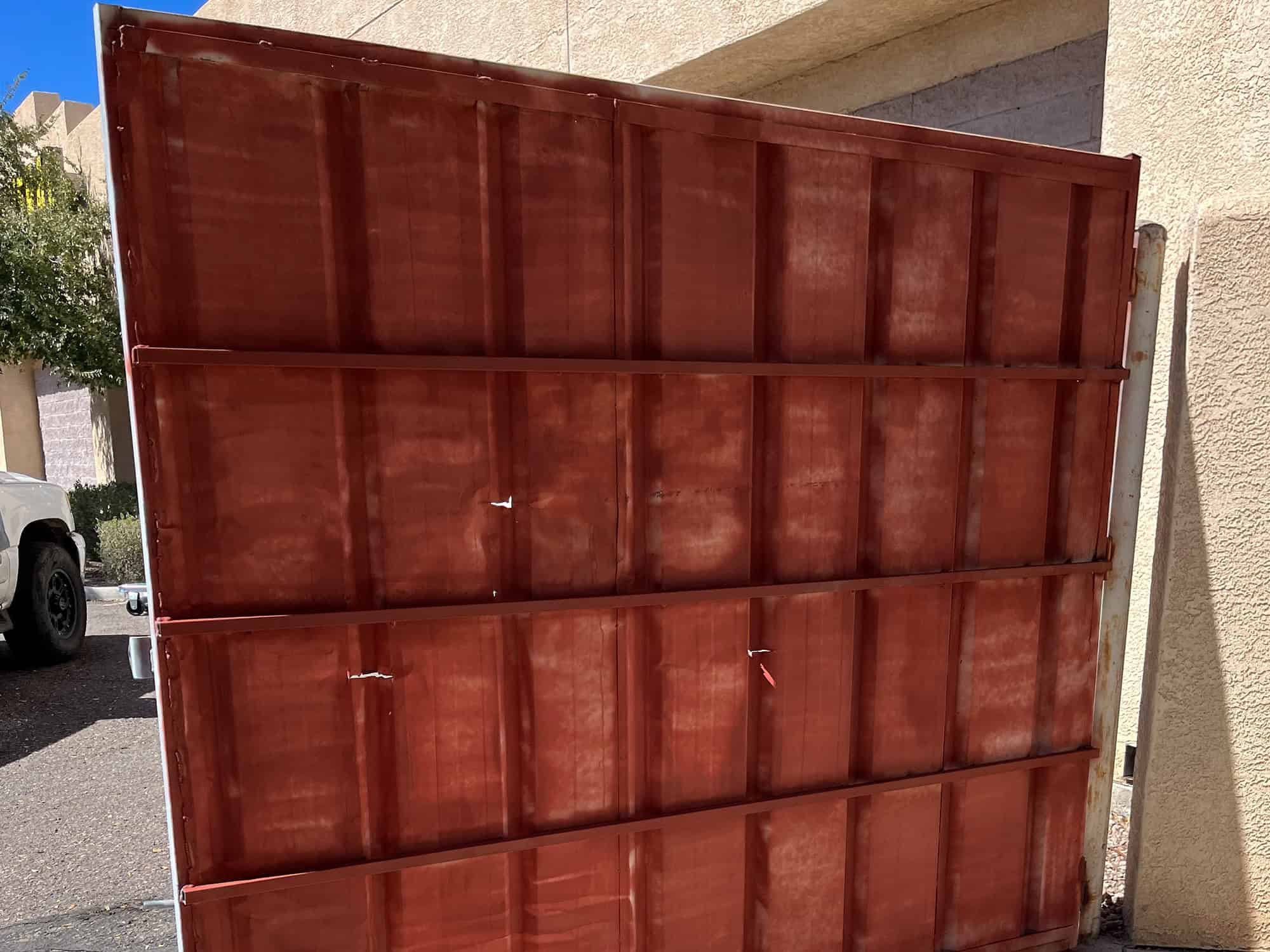 Dollar General Security Gate Welding Project After Front Side View